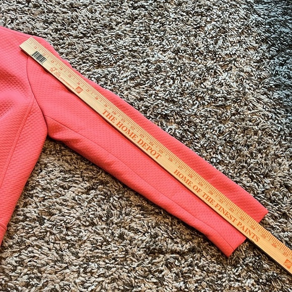 LOUBEN pink /salmon textured,open front jacket, blazer size 6 - Picture 9 of 10